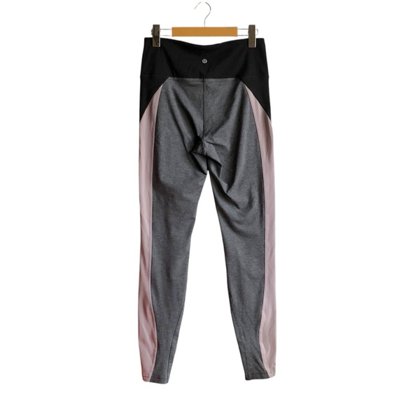 Lululemon Get Going Train Tight *28" Size 8 Heathered Black / Smoky Blush - Picture 4 of 10